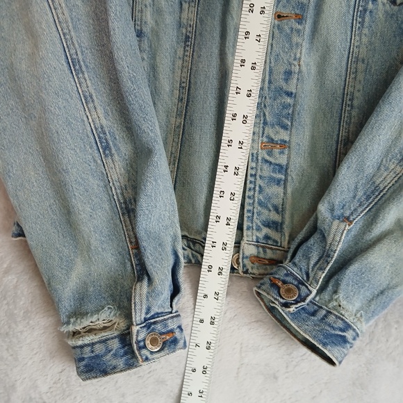 Vintage Men's Denim Blue Jean Jacket Size Large (Faded Tag) Made in USA - Picture 6 of 12